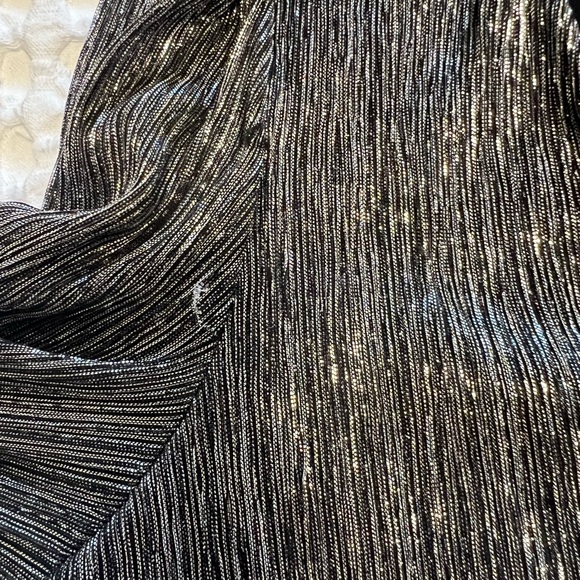 Nine West Metallic-Threaded Blouson-Sleeve Top - Picture 10 of 13